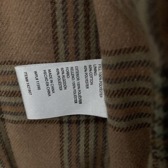 Weatherproof Men’s Flannel Lined Puffer Vest GREEN LARGE - Picture 6 of 16